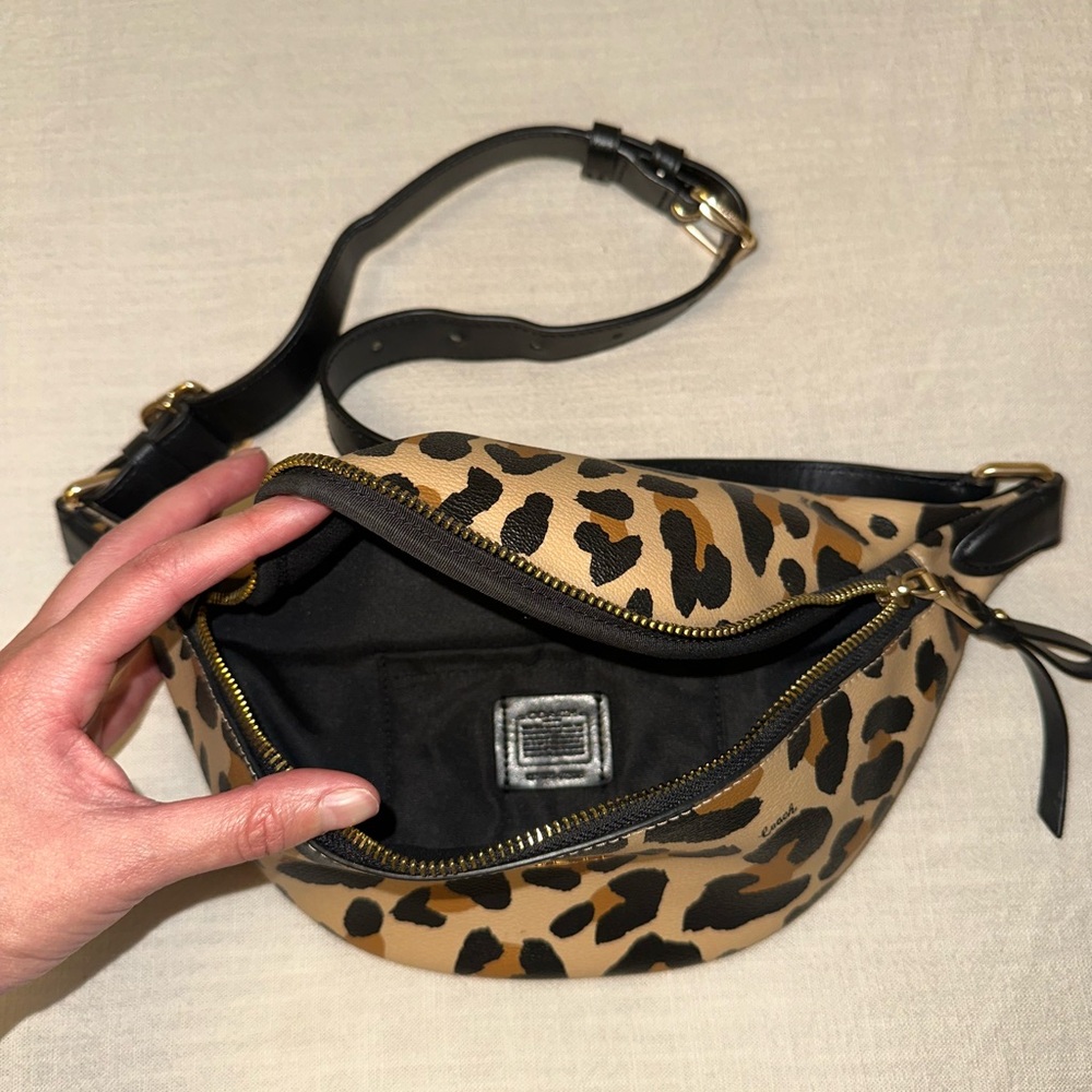 Coach Leopard Print Belt Bag - Picture 4 of 7